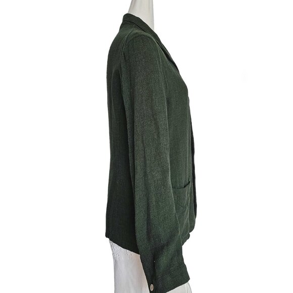 45R GREEN LINEN JACKET - Picture 3 of 9